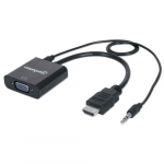 HDMI Male to VGA Female Converter with Audio