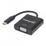 USB 3.1 Type C to VGA M F Adapter, Black