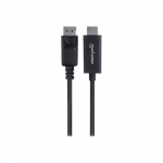 DisplayPort Male to HDMI Male Cable, Black, 3m