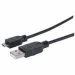 Type-A Male to Micro-B Male 480 Mbps 3' Cable