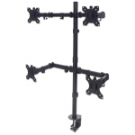Four Monitor Mount with Swing Arms, 13" to 32"