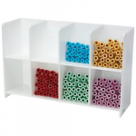 17" x 5.25" x 10.625" 8-Compartment Tube Organizer