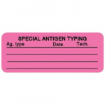 Pink 2.25" x 0.875" Label "Special Antigen Typing"