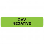 1.25" x 0.3125" Blood Bank Label "CMV Negative"