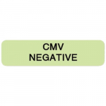 1.25" x 0.3125" Blood Bank Level "CMV Negative"