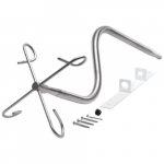 Steel 8" x 14" x 30" Wall Mounted IV Pole