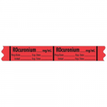 Muscle Relaxant Label Tape "Rocuronium _mg/ml"