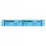 Narcotics Medication Label Tape "Morphine _mg/mL"