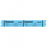 Narcotics Medication Label Tape "Demerol _mg/mL"