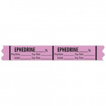 Vasopressor Medication Label Tape "Ephedrine %"