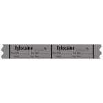 Local Anesthetic Medication Label Tape "Xylocaine %"
