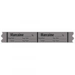 Local Anesthetic Medication Label Tape "Marcaine %"