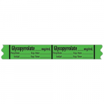 Anticholinergic Agent Label Tape "Glycopyrrolate_mg"