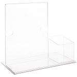 Document Display with Hand Sanitizer or Pen Holder