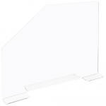 4.5" x 23.625" x 18" Antimicrobial Splash Guard