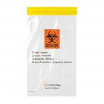 Yellow 6" x 9" Colored Zip Closure Specimen Bag