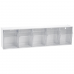 5-Bin Tilt Bin for Insight Modular Cart w/ Backboard