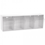 4-Bin Tilt Bin for Insight Modular Cart w/ Backboard