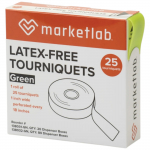 Green Latex-Free Tourniquet in Dispenser Box