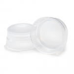Single-Tab Clear 16mm Polyethylene Tube Cap