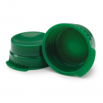 Single-Tab Green 16mm Polyethylene Tube Cap