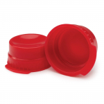 Single-Tab Red 16mm Polyethylene Tube Cap
