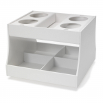 12" x 12" x 9.25" Rotating Two-Tier Lab Organizer