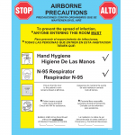"Airborne" Patient Room Precautions Label