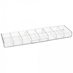 Acrylic 20.375" x 5.375" Blood Bag Stand Organizer