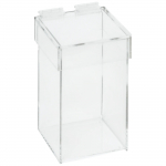 Small 5.13" x 7.38" Acrylic Benchtop Waste Container