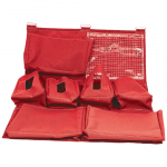 Maroon Large Mesh Hanging Isolation Station