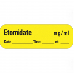 "Etomidate mg/mL" Induction Agents Peel-Off Label
