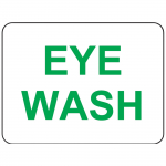 "Eye Wash" PVC Warning Sign