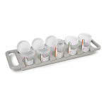 Cytology FNA Staining Rack Rack with 5 Stain Cups
