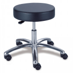 Extra Cushioned Stool with Chrome Base without Back