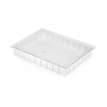 Full-Size and Half-Size Medication Tray with Clear Lid