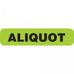 "Aliqout" Label Phlebotomy Specimen Receiving