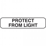 "Protect From Light" Label White