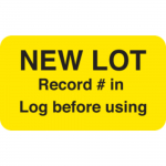 "New Lot" Labels