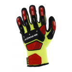 Cut Resistant Impact Glove, Yellow/Black, M