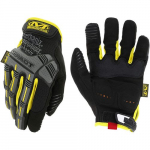 Impact-Resistant Gloves, Black/Yellow Medium