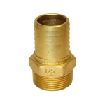 1-1/4" Brass Male Adapter with Hex