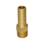 1/2" Brass Male Adapter with Hex