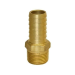 3/4" Brass Male Adapter with Hex