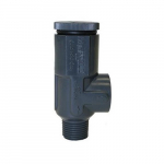1/2" PVC Pressure Relief Valve, Dark Gray