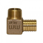 1" No-Lead Bronze Hydrant Elbow