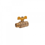 3/4" MPT x FPT Brass Ball Valve, T-Handle