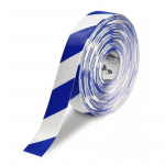 2" White Tape with Blue Chevrons, 100'