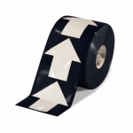 Floor Tape, 5.5" x 5.5", 200 Arrow, Black