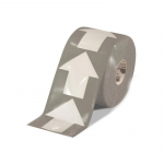 Floor Tape, 5.5" x 5.5", 200 Arrow, Gray
